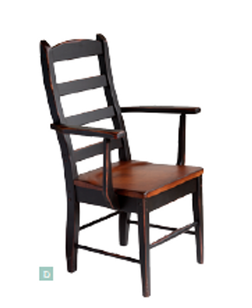 Country Ladderback Arm Chair