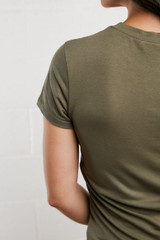 Caitlin Basic Tee in Olive
