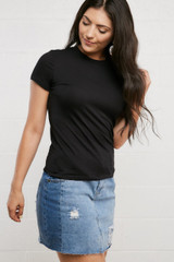Caitlin Basic Tee in Black