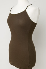 Basic Long Olive Cami