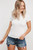 Caitlin Basic Tee in Off White