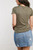 Caitlin Basic Tee in Olive