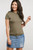 Caitlin Basic Tee in Olive