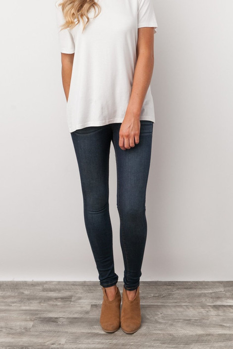 Dark Wash Skinny Jeans 1