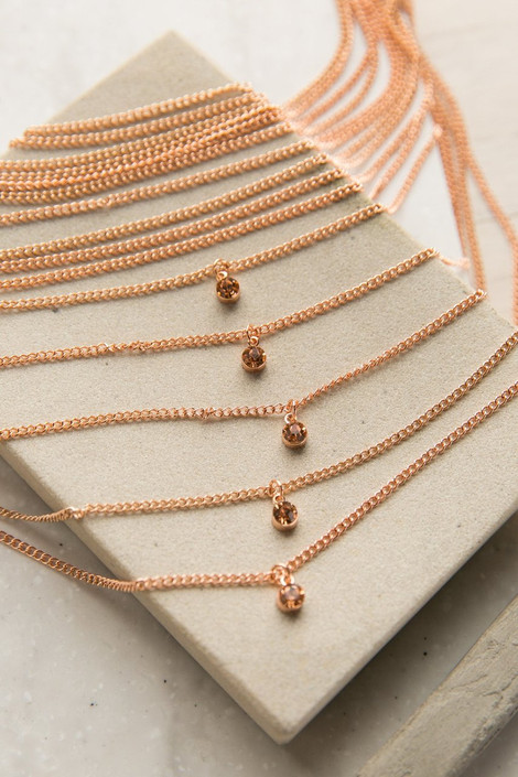 Always On My Mind Necklace in Rose Gold