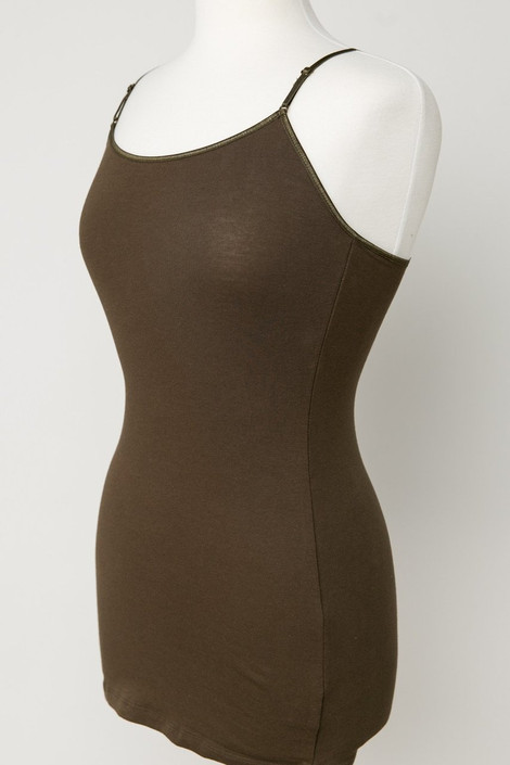 Basic Long Olive Cami
