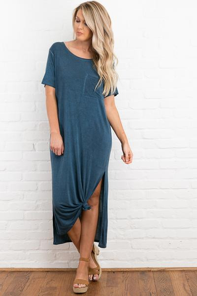 Simone Midi Pocket Tee Dress