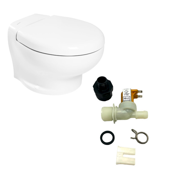 Thetford Nano Touch Compact Toilet Freshwater Kit - 24V [T-NAN024PW\/TSFT\/NA-FWKIT]