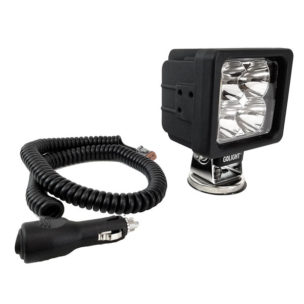 Golight GXL LED Work Light Series Portable Spot Light Magnetic Mount w\/No Remote - 12V - Black [40245]