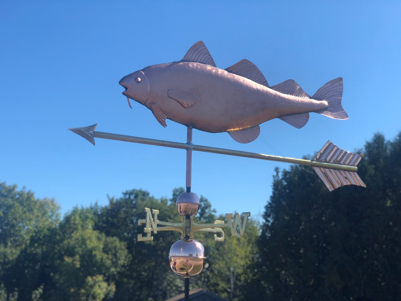 Large Cod Weathervane at Weathervanes of Maine