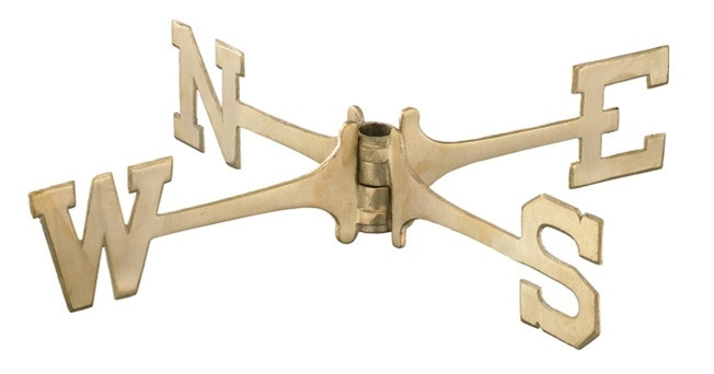 Large 24''Antiqued brass directionals FOR FULL SIZE WEATHERVANES FITS 3