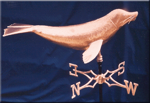 Shell Weathervanes Seal Weathervane at Weathervanes of Maine
