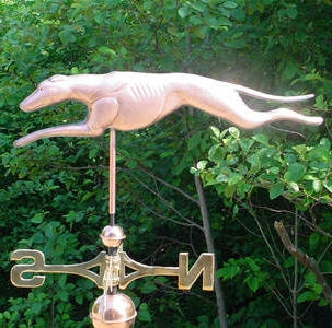 Greyhound Weathervane at Weathervanes of Maine
