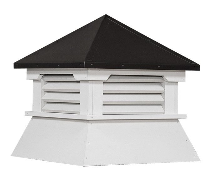 Shed cupola louvers straight roof at Weathervanes of Maine