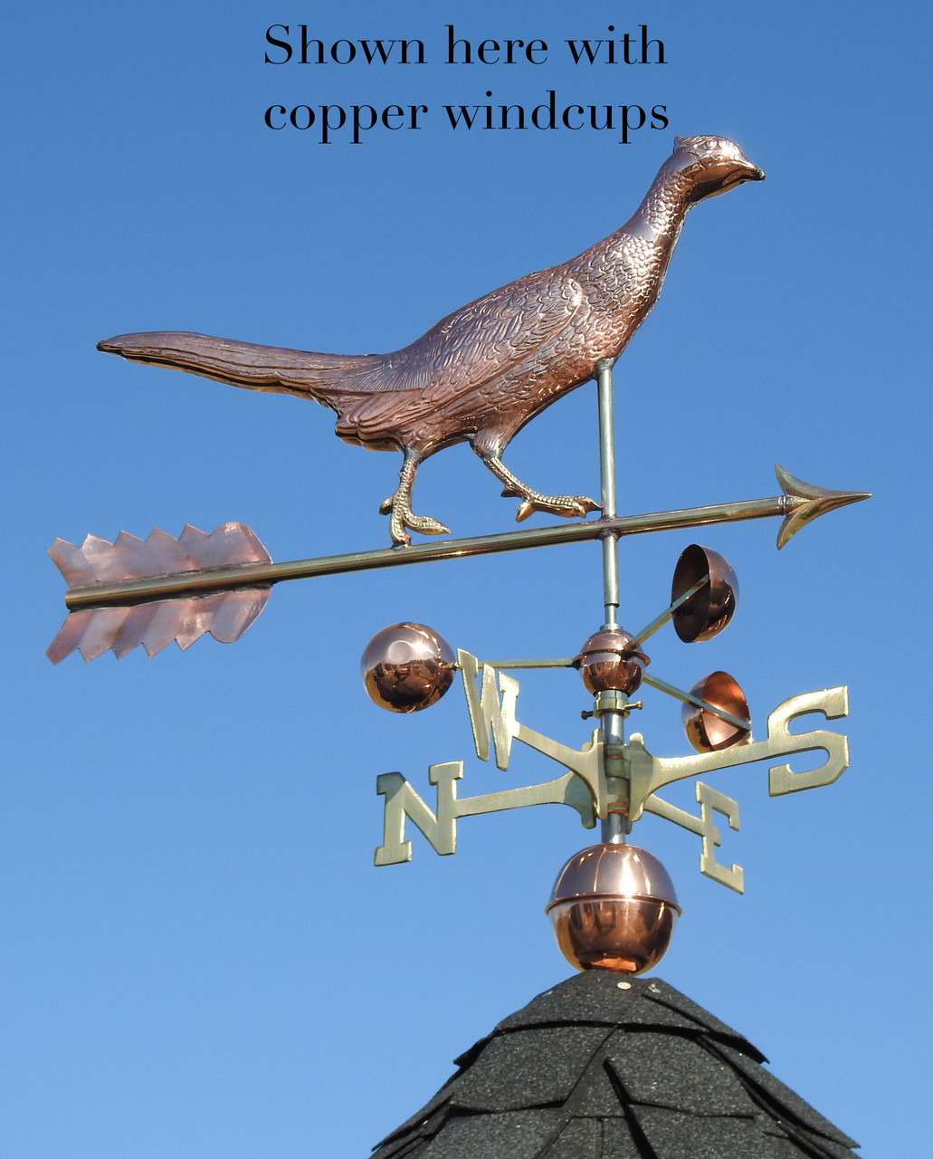 Running Pheasant Weathervane at Weathervanes of Maine