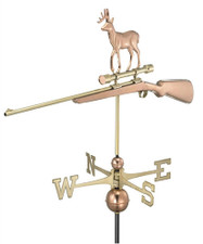 Rifle with Deer Weathervane