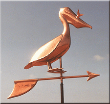 Pelican with Fish Weathervane