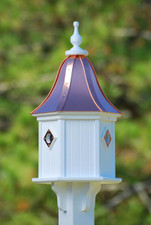 12"W x 28"H - Hexagon Dovecote Birdhouse