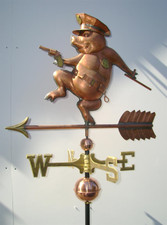 Police Pig Weathervane