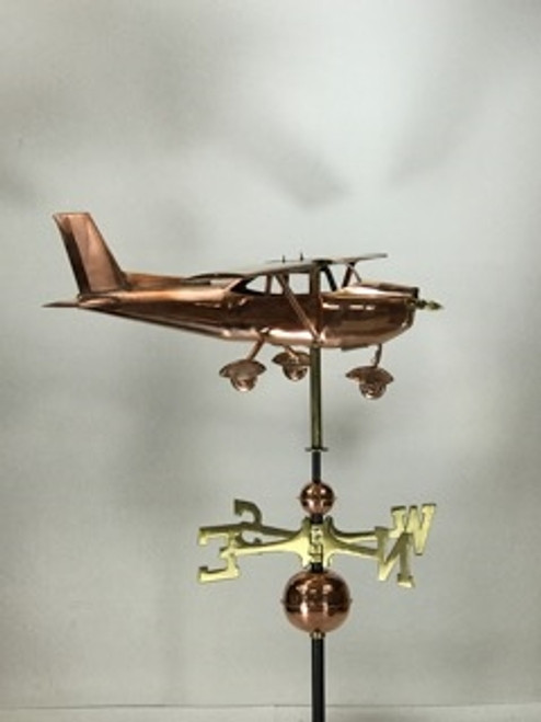 Outdoor Weathervane Creative Burr Free Iron Art 3D Airplane Shape