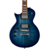 ESP LTD EC-256 Figured Maple Left Handed Electric Guitar, Cobalt Blue 