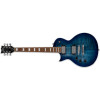 ESP LTD EC-256 Figured Maple Left Handed Electric Guitar, Cobalt Blue 