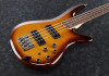 Ibanez SR370EF-BBT Fretless Bass Guitar, Brown Burst 