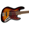 Fender Squier Classic Vibe 60s Fretless Jazz Bass, 3 Tone Sunburst, Laurel 