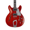 Hagstrom Super Viking Electric Guitar, Wild Cherry Transparent 