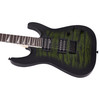 Jackson JS32Q DKA Hard Tail Electric Guitar, Transparent Green Burst 