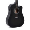 Sigma DMCE-BKB+ Electro-Acoustic Guitar, Black 