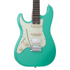 Schecter Nick Johnston Traditional HSS Electric Guitar, Atomic Green, Left Hand 