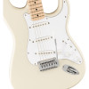Fender Squier Affinity Series Stratocaster Electric Guitar, Olympic White, Maple 
