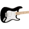 Fender Squier Affinity Series Stratocaster Electric Guitar, Black, Maple 