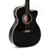 Sigma 000MC-1E-BK Electro Acoustic Guitar, Black 