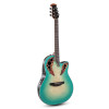 Ovation CE44X-9B Celebrity Elite Exotic Electro-Acoustic Guitar, Mint Green 