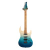 Jet JS-1000 Electric Guitar, Blue, Quilted Top 