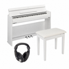 Yamaha Arius YDP-S55WH Digital Piano, White with Bench & Headphones 