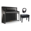 Roland LX706-CH Digital Piano, Charcoal Black with Bench and Headphones 