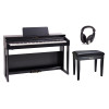 Roland RP701-CH Digital Piano, Contemporary Black with Bench and Headphones 