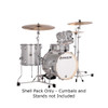 Ludwig Breakbeats Questlove Shell Pack in Silver Sparkle 