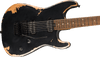 Charvel Pro-Mod Relic San Dimas Style 1 HH FR PF Electric Guitar, Weathered Black 