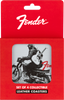 Fender Vintage Leather Coasters - Set of 4 