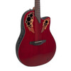 Ovation Celebrity Elite CE-44-RR-G Mid-Cutaway Electric Guitar, Ruby Red 