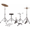 Natal DNA F22 5-Piece Complete Drum Kit with Cymbals, Blue Sparkle 