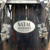 Natal Classic Series Fibreglass Congas, Black with Red Splatter (pre-owned)