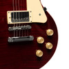 Stagg SEL-DLX Electric Guitar AAA Flame Top Mahogany Body, Wine Red 