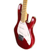 Ernie Ball Music Man USA 89 Silhouette Electric Guitar, Trans Red with Case (pre-owned)