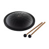Meinl Sonic Energy Small Steel Tongue Drum, 7 Inch, F Minor, Black 