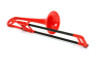 pBone Mini Plastic Trombone, includes Bag & Mouthpiece, Red 